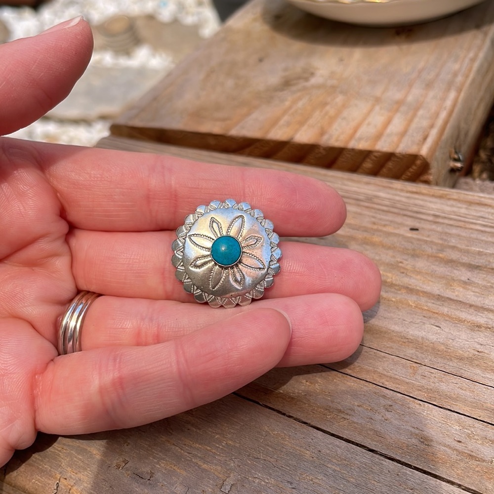 Silver Snapper With Turquoise - image 3